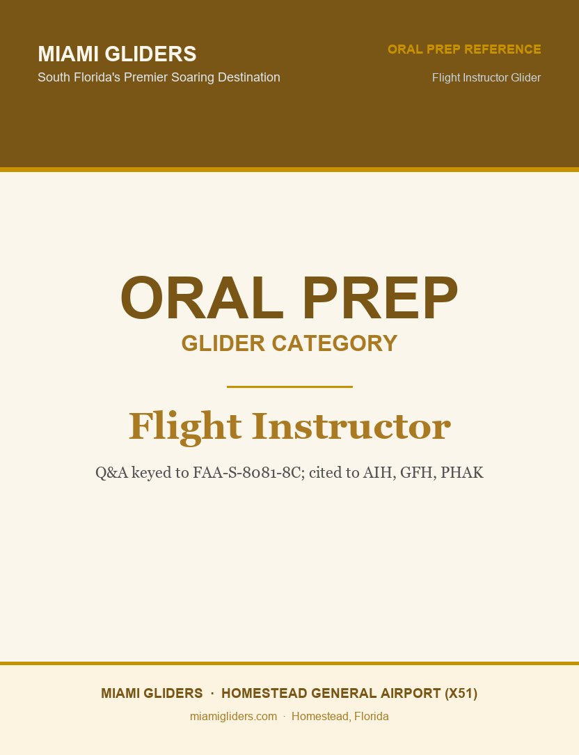 Flight Instructor Oral Prep cover
