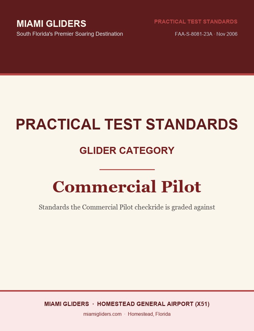 Commercial Pilot Practical Test Standards cover