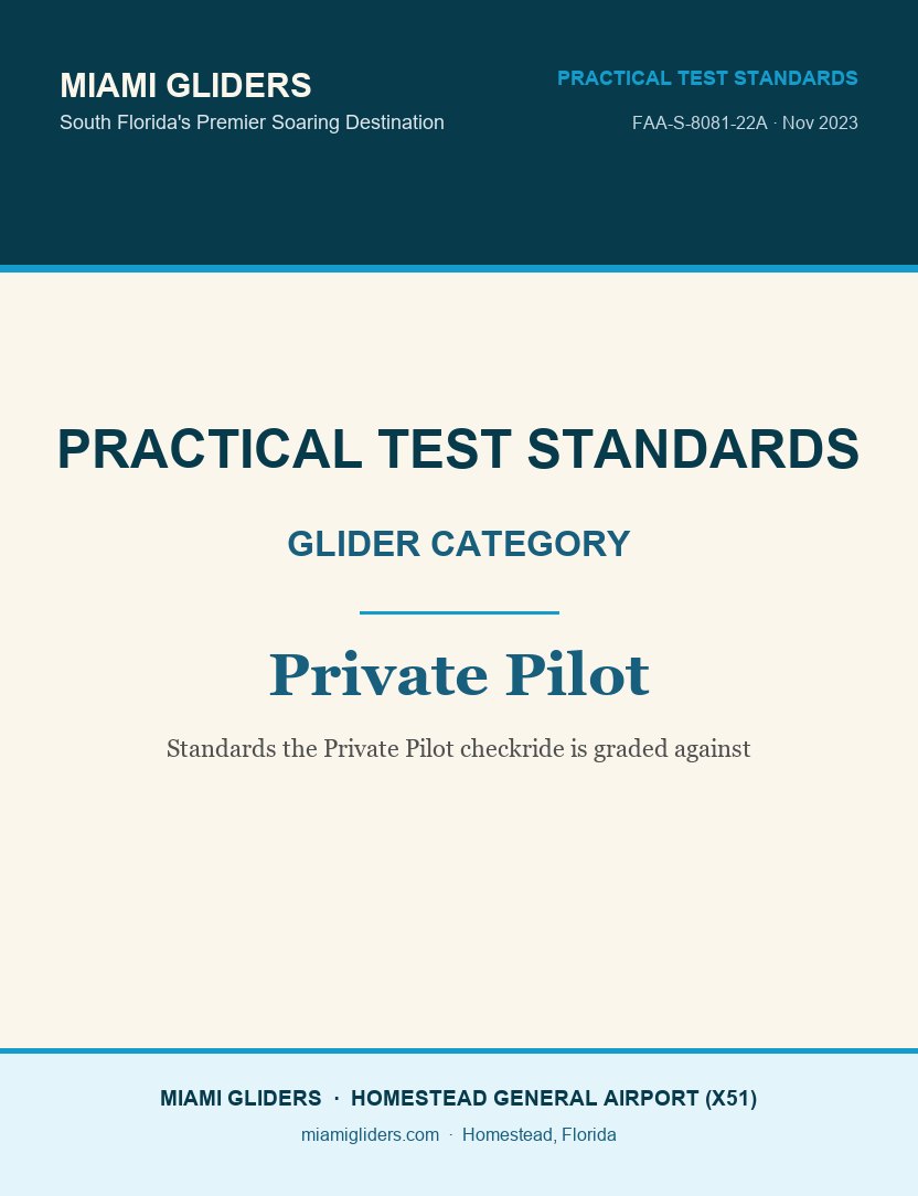 Private Pilot Practical Test Standards cover